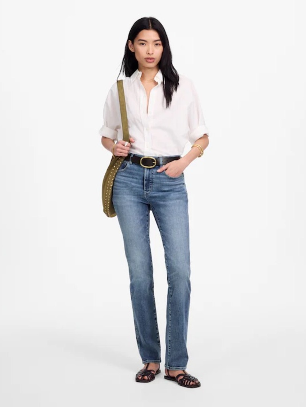 Madewell Stovepipe Straight High Waisted Jeans